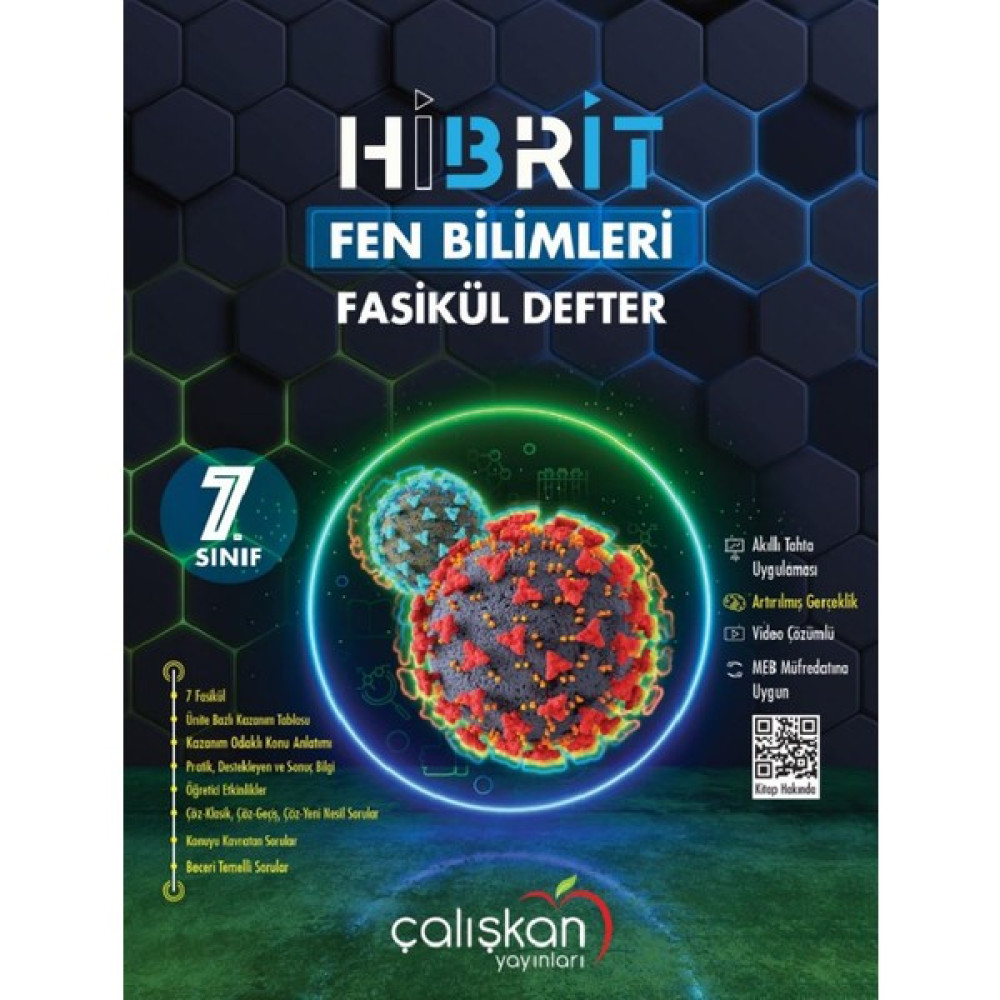 Çalışkan Yayınları 7. Sınıf Hibrit Fen Bilimleri Fasikül Defter Kaynak Kitapları Fiyatı
