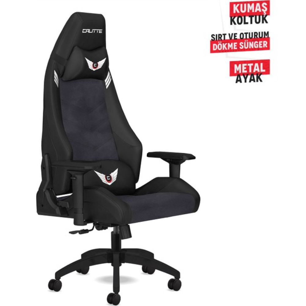 Calitte Profesyonel Kumaş Oyuncu Koltuğu | Titan TT Pro | Füme Çalışma Koltuğu Fiyatı