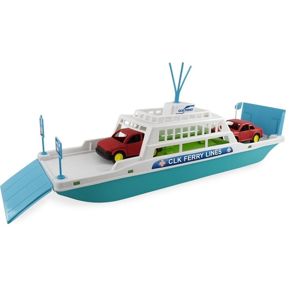 Çalkan Feribot Araç Taşııyan Gemi 45 cm - Turkuaz - Mavi - 2 Yaş Diğer Fiyatı