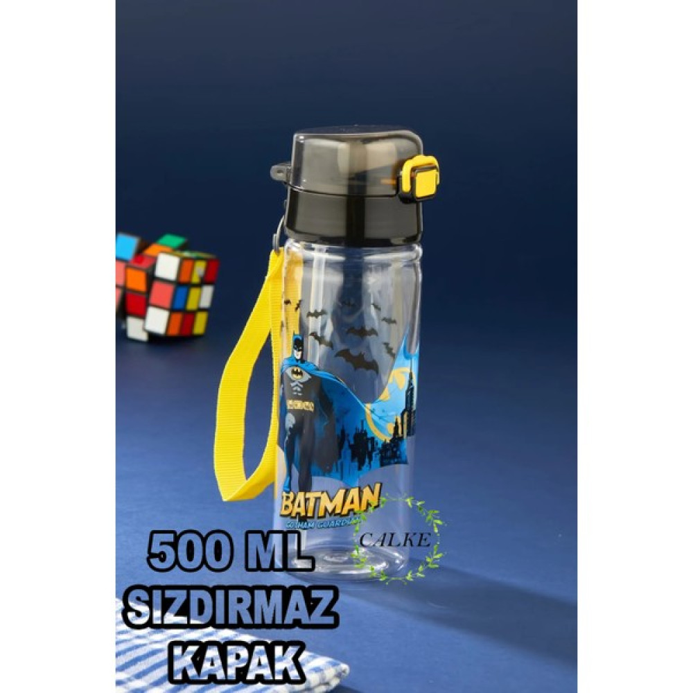 Calke Çocuk Matara Suluk 500 ml Pipetli Polikarbon Bpa Free - Batman Suluk Fiyatı
