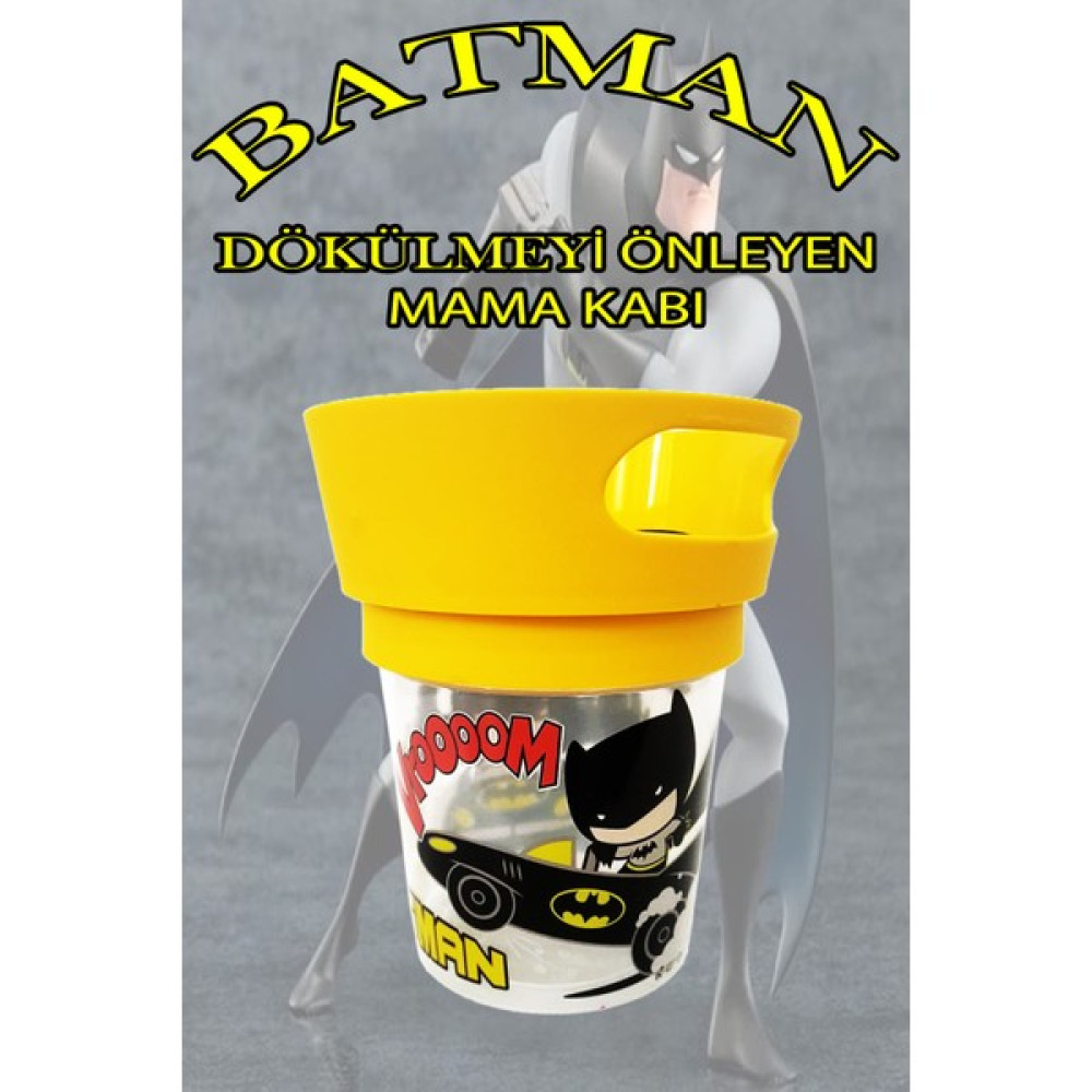 Calke Dökülmeyi Önleyen Atıştırma Bardağı - Çocuk Beslenme Mama Kabı Batman Mama Seti Fiyatı