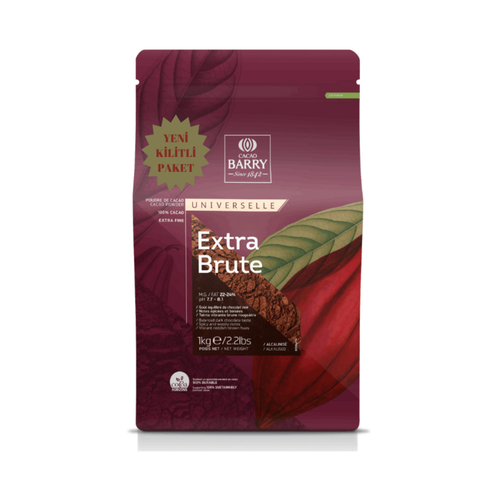 Callebaut Cacao Barry Extra Brute Kakao Tozu 1 Kg (%22-24 Yağlı) Tatlı ve Pasta Malzemeleri Fiyatı