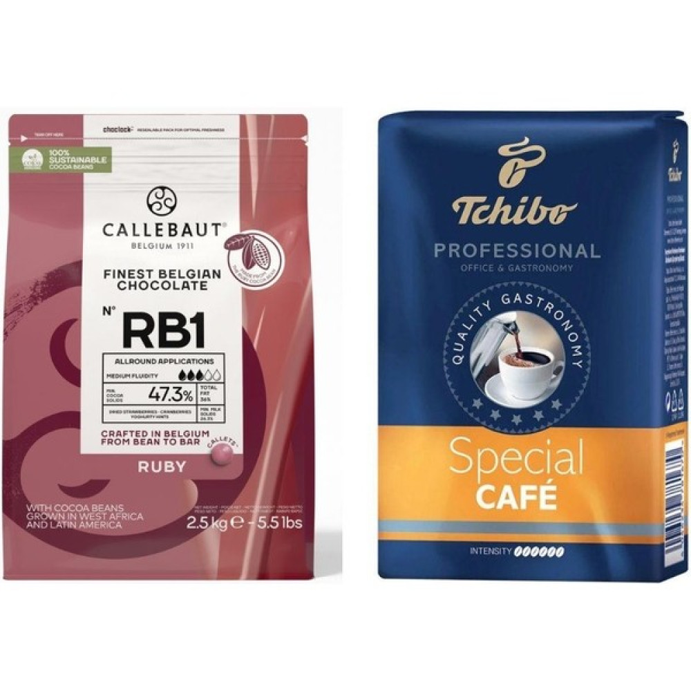 Callebaut Ruby Drop 2.5 kg Yakut Çikolata Tchibo Filtre Kahve 250 gr - 2,5 kg Çikolata ve Gofret Fiyatı