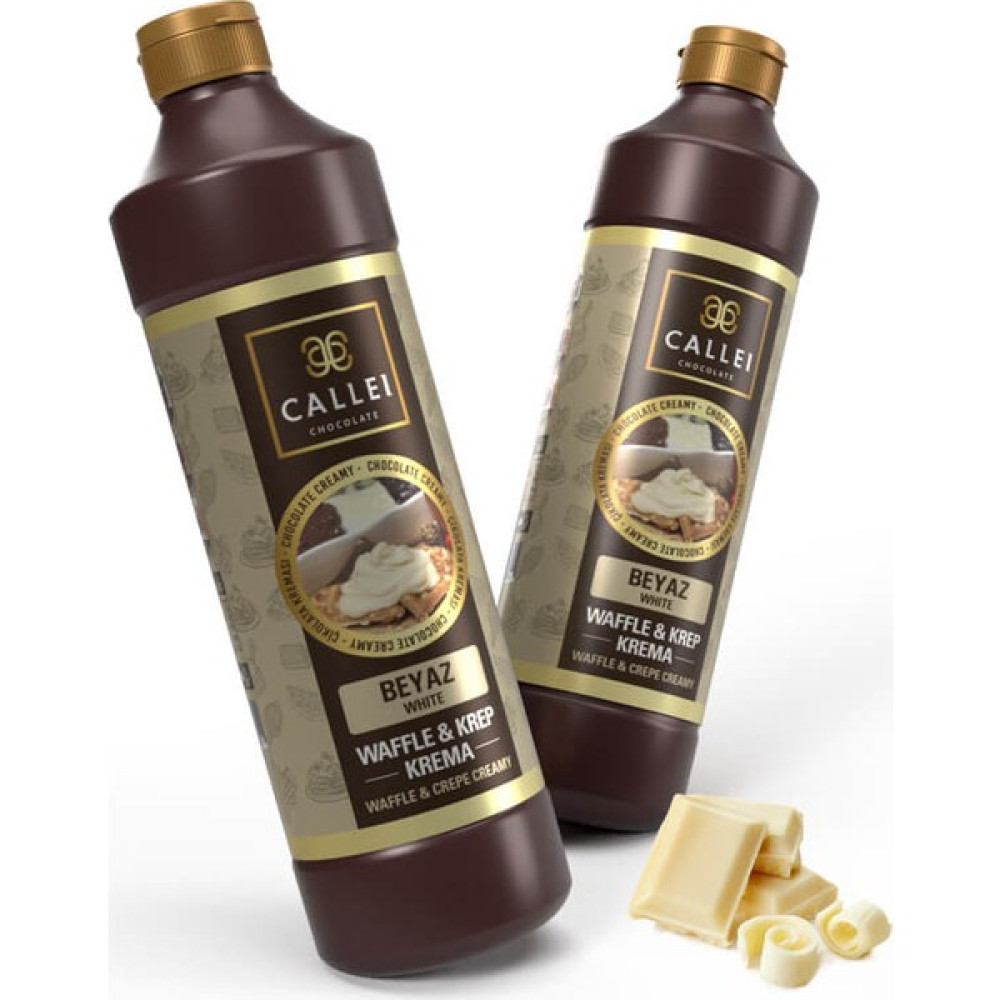 Callei Waffle & Krep Beyaz Çikolata Krema 2'li Şişe - 2 kg Diğer Fiyatı