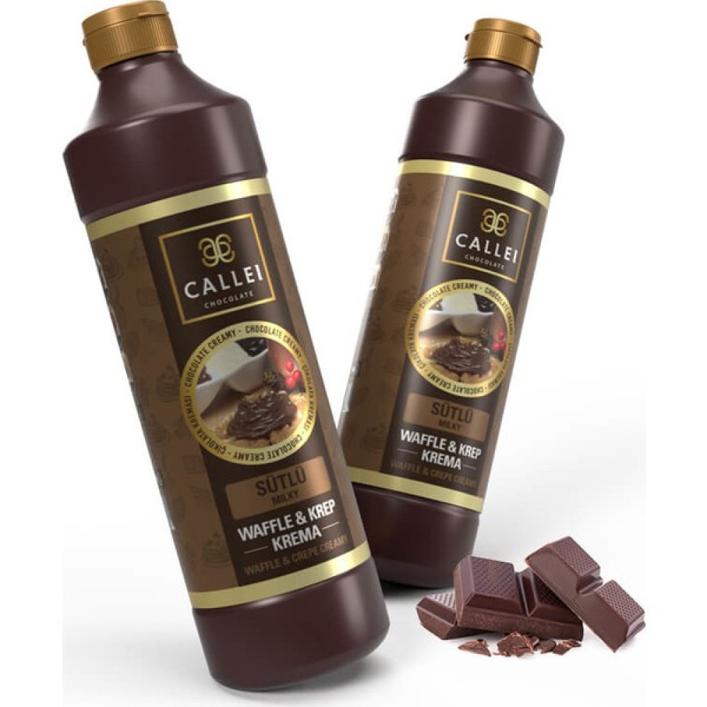 Callei Waffle & Krep Sütlü Çikolata Krema 2'li Şişe - 2 kg Diğer Fiyatı