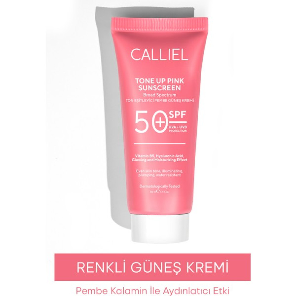 Calliel Ton Eşitleyici , Aydınlatıcı Spf 50+ Renkli Güneş Kremi Glutatyon, Hyaluronik Asit Etkili 50 ml Güneş Kremleri ve Losyonları Fiyatı