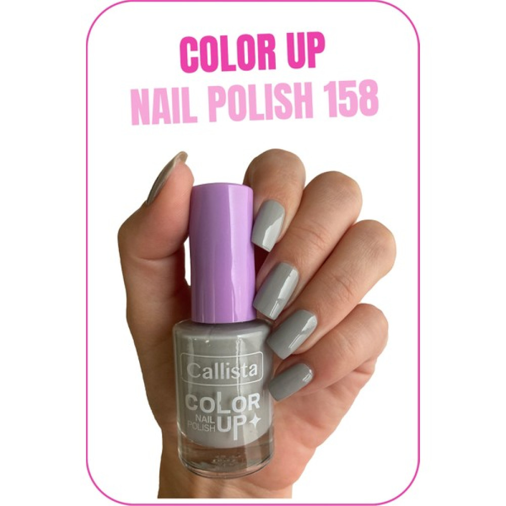 Callista Beauty Callista Color Up Nail Polish Oje 158 Icy Mansion- Gri Oje Fiyatı