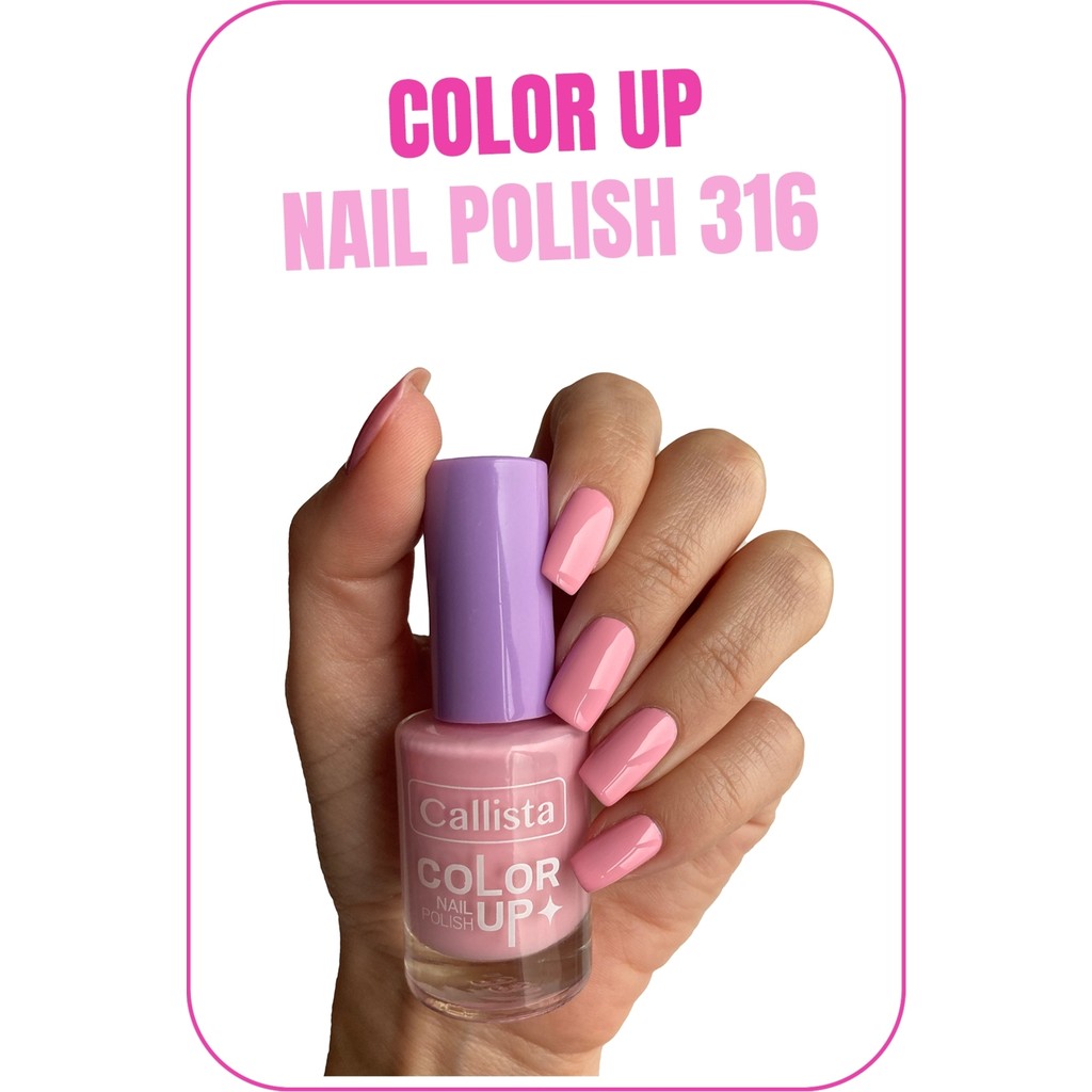 Callista Color Up Nail Polish 316 My Milkshake Pembe Vegan Özellikli 10 ml Oje Fiyatı