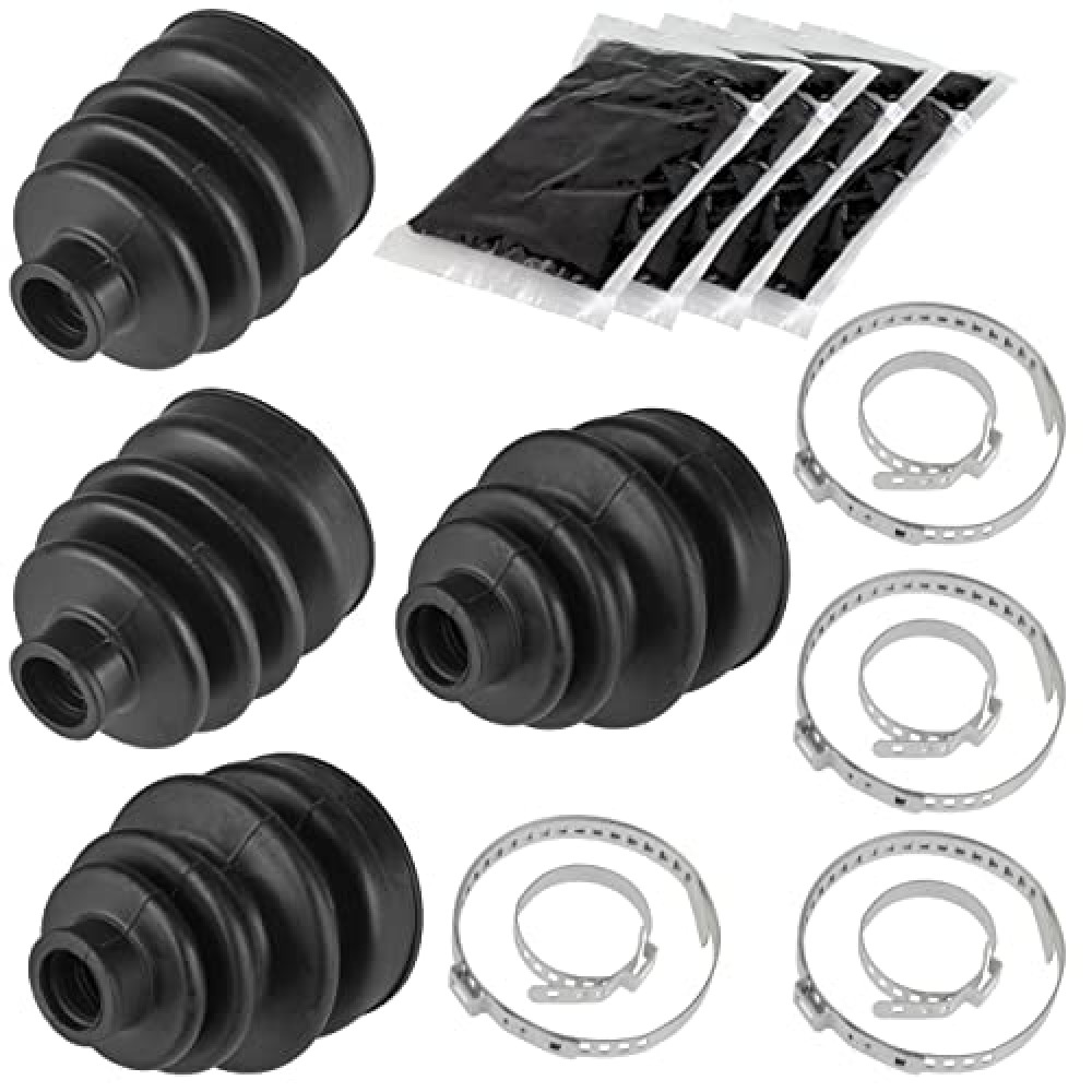 Caltric 2 Front Inner Outer Axle CV Boot Kit Compatible with Honda TRX350FE TRX350FM Rancher 2000-2005