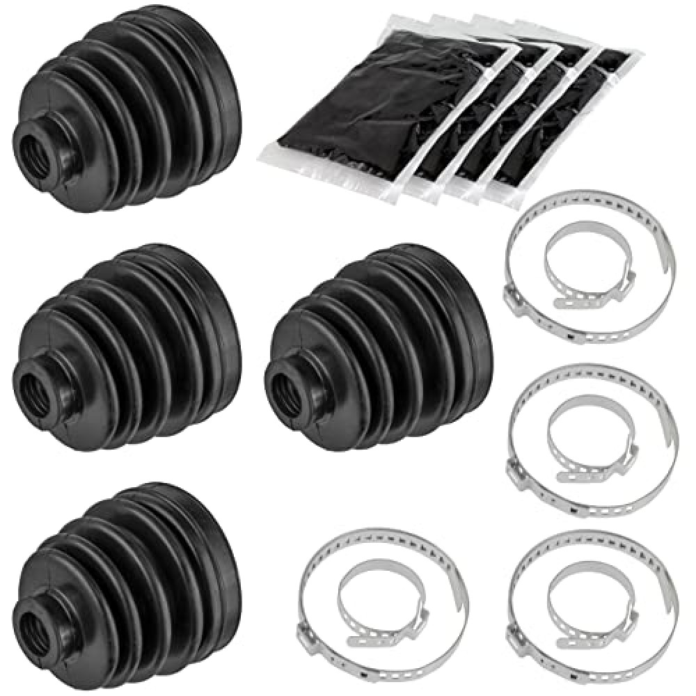 Caltric 2 Rear Axle Inner And Outer CV Boot Kits Compatible with Polaris Sportsman 500 4X4 HO 1999-2005