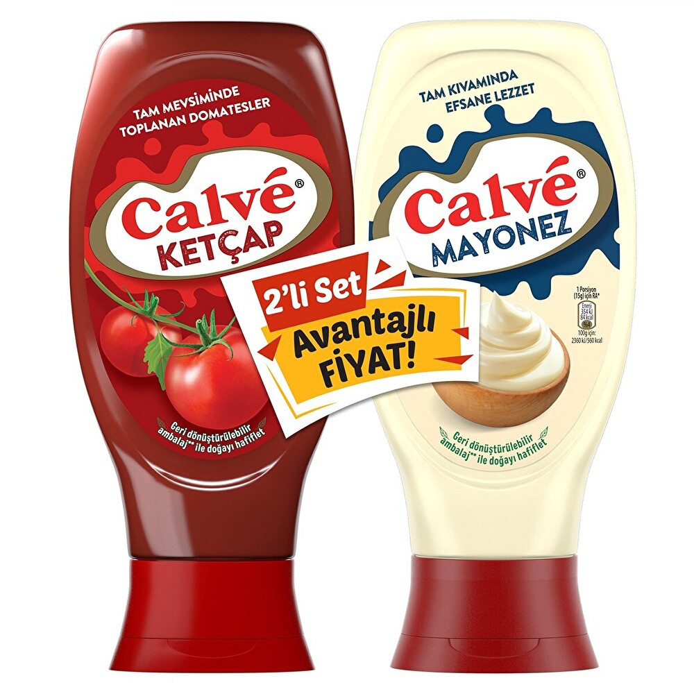 Calve Ketçap 430 g + Mayonez 380 g 2'Li Set Sos Fiyatı