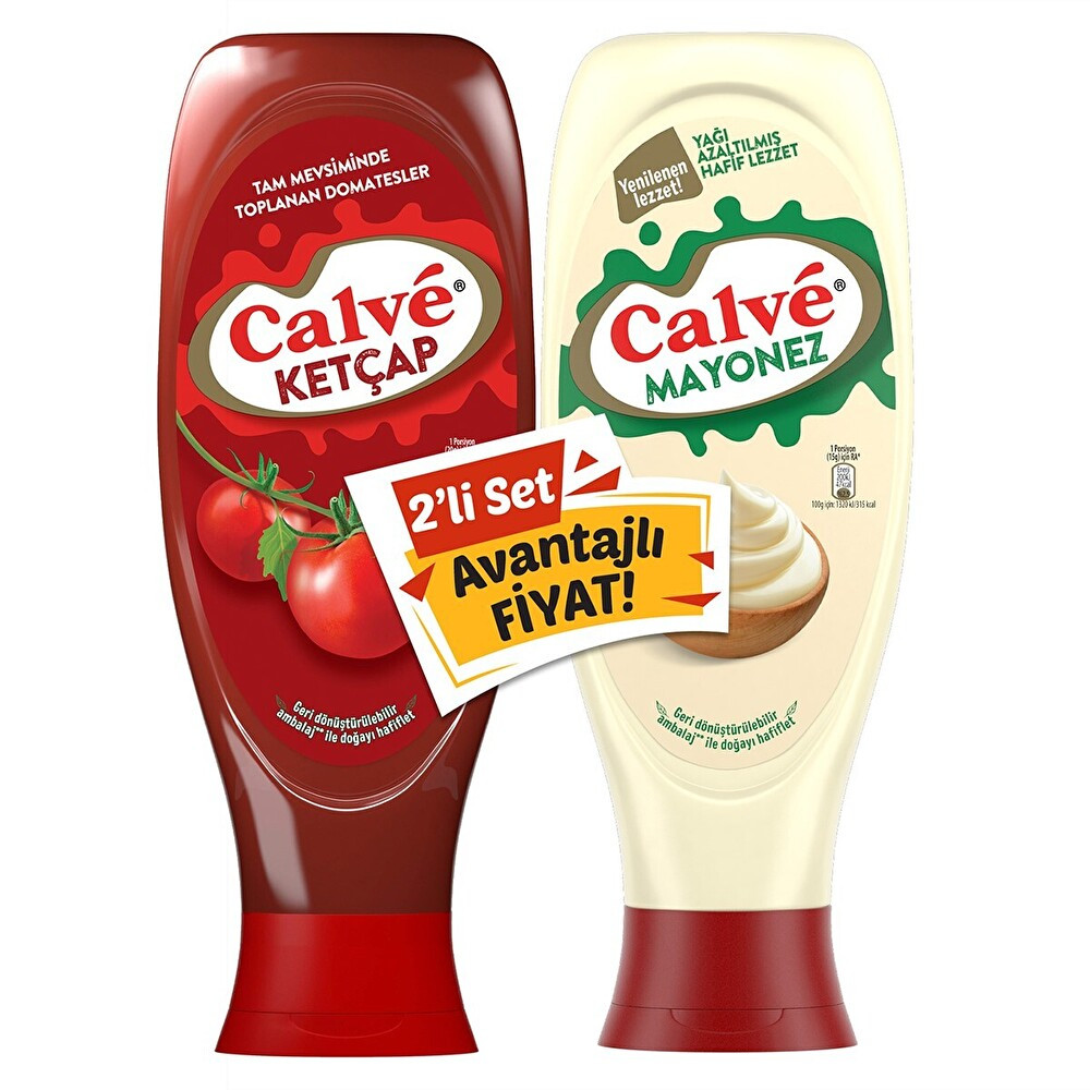 Calve Ketçap 610 g + Mayonez 540 g 2'Li Set Sos Fiyatı