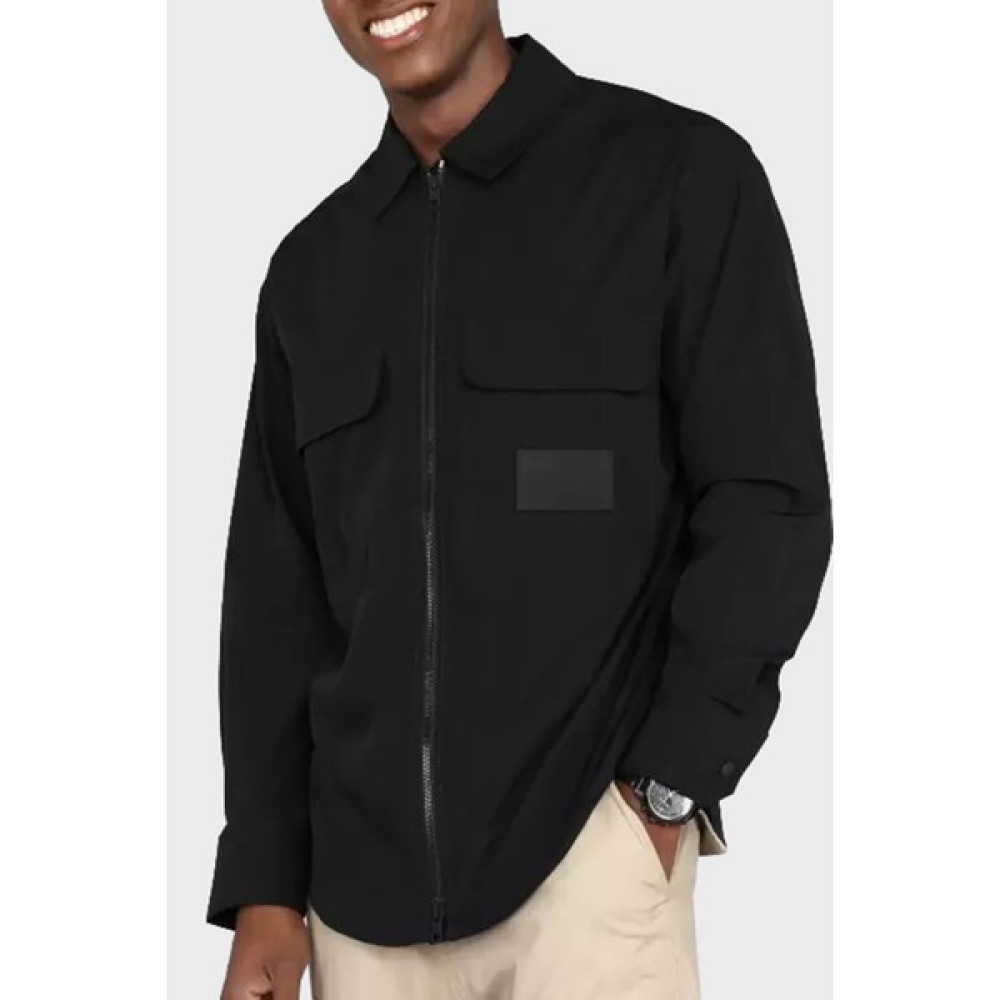 Calvin Klein Çift Fermuarlı Çift Cepli Logolu Regular Fit Gömlek J30J323513BEH Erkek Gömlek J30J323513 Beh Erkek Gömlek Fiyatı