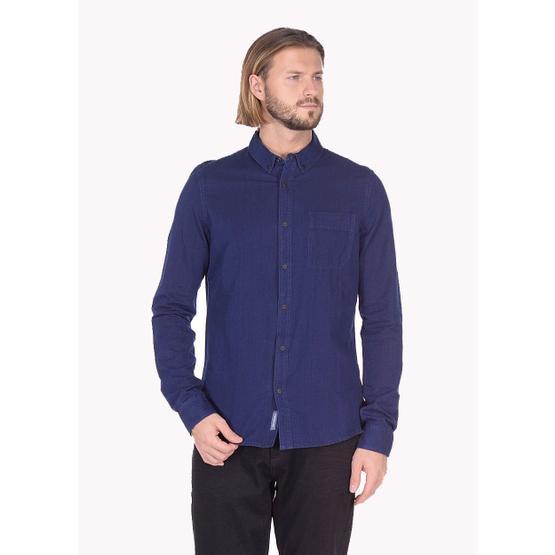 Calvin Klein J30J306378 U004878 Lacivert Erkek Düğmeli Gömlek