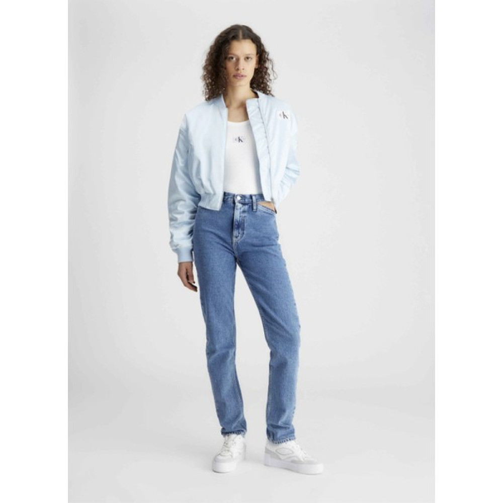 Calvin Klein Jeans Yüksek Bel Düz Paça Normal Açık Mavi Kadın Denim Pantolon J20J2224331AA Bayan Jeans / Kot Pantolon Fiyatı