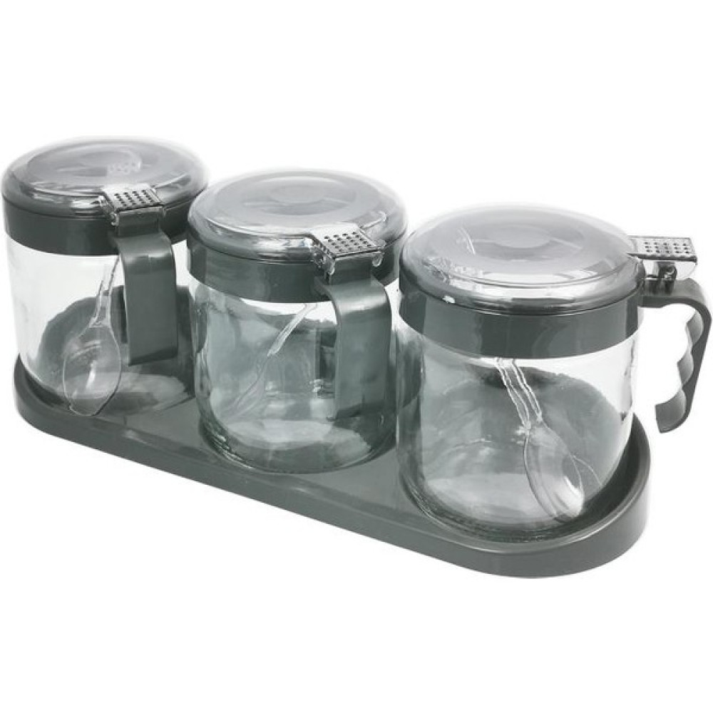 Cam 3'lü Baharatlık Takımı Seti - Siyah - 425 ml Baharat Setleri & Baharatlıklar Fiyatı