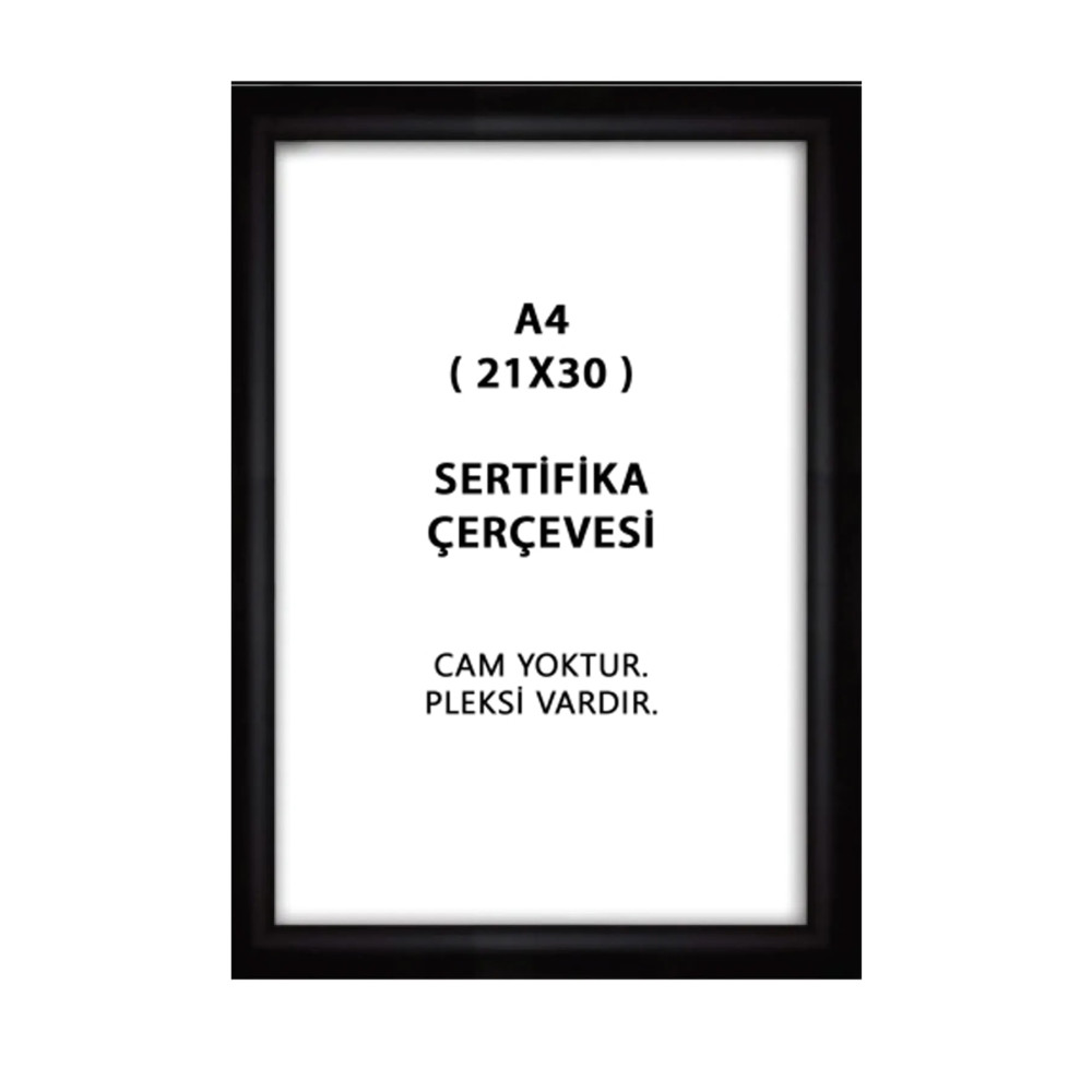 CAM A4 Siyah Çerçeve (A Kalite) Resim & Fotoğraf Çerçevesi Fiyatı