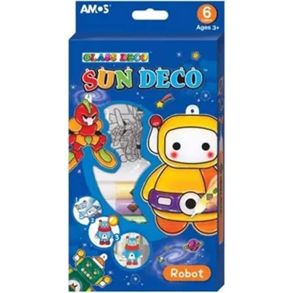 Cam Boyama Setı Sun Deco Robot Sd10P6-R Sanatsal Malzemeler Fiyatı
