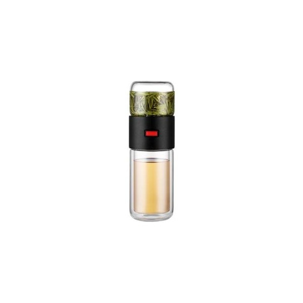 Cam Çay Demlik Su Şişesi Tumbler ile Çift Duvar 400ML Gevşek Çay ve Su Ayırma Çay Şişesi Seyahat Için | Su Şişeleri - Siyah Suluk Fiyatı