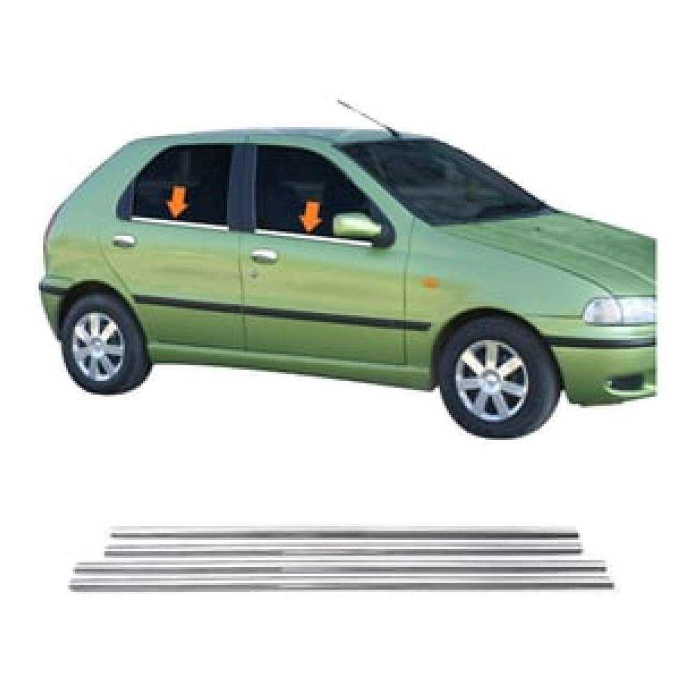 Cam Çıtası Krom Aksesuar 4 Parça (Palio HB 3D 1998 > < 2011 Model İçin Uyumlu) Dijital Kamera Aksesuarları Fiyatı