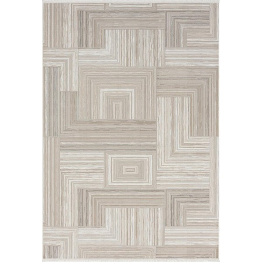 Çam Halı Gusto 902 Bej Seyran Halı Modern Desen Makine Halısı - 120 x 550 cm Salon Halısı Fiyatı