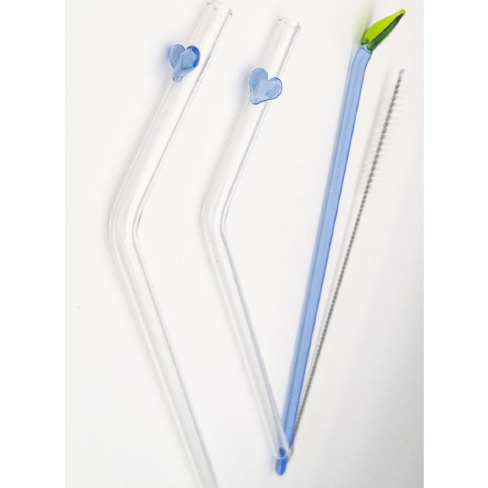 Camada Cam Pipet Mavi Kalp Figürlü Ikili Mutfak Gereçleri Fiyatı