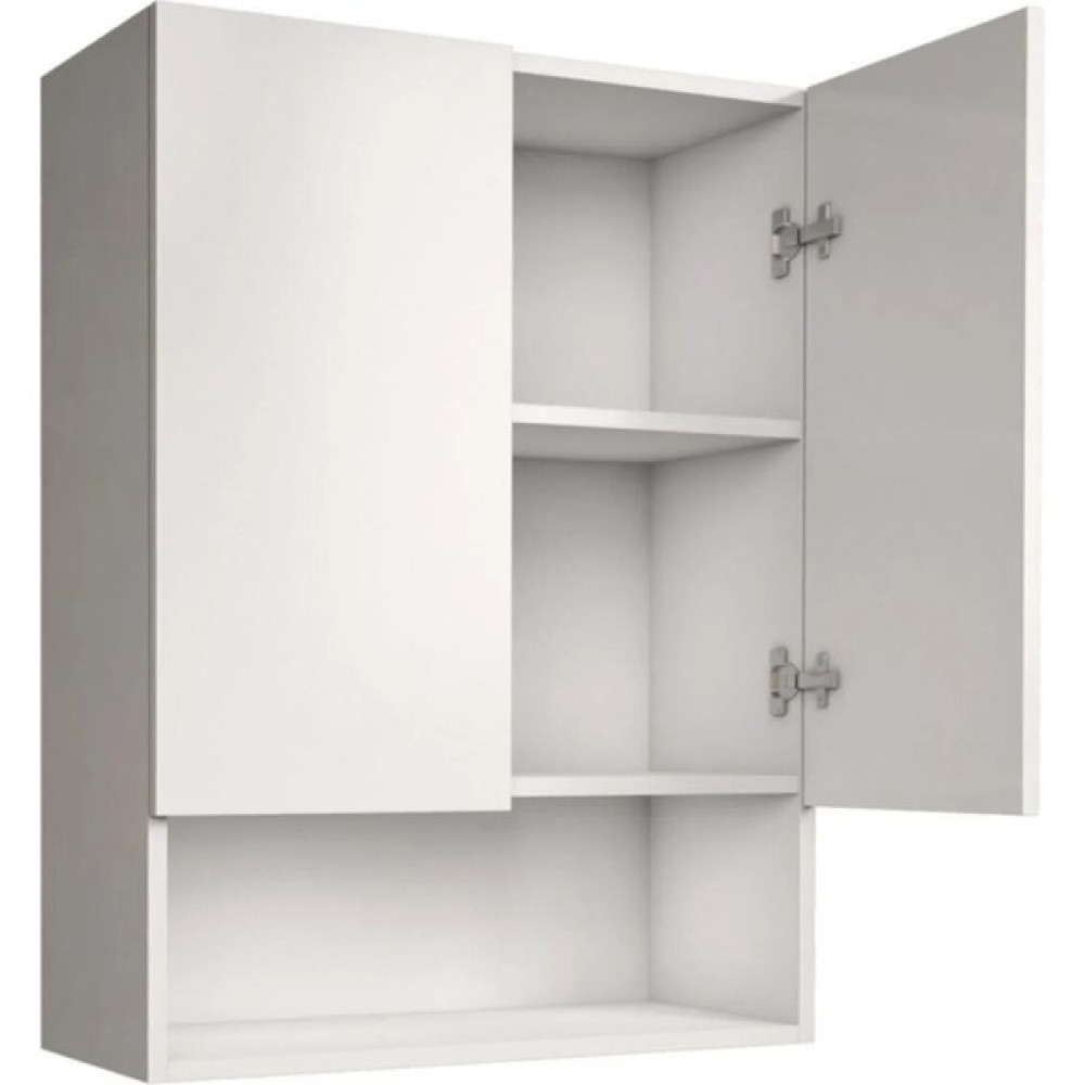 ÇAMAŞIR MAKİNASI ÜST BANYO DOLABI BEYAZ -MDF- 2 KAPAKLI KULPLU DOLAP mo1 Banyo Dolabı / Mobilyası Fiyatı