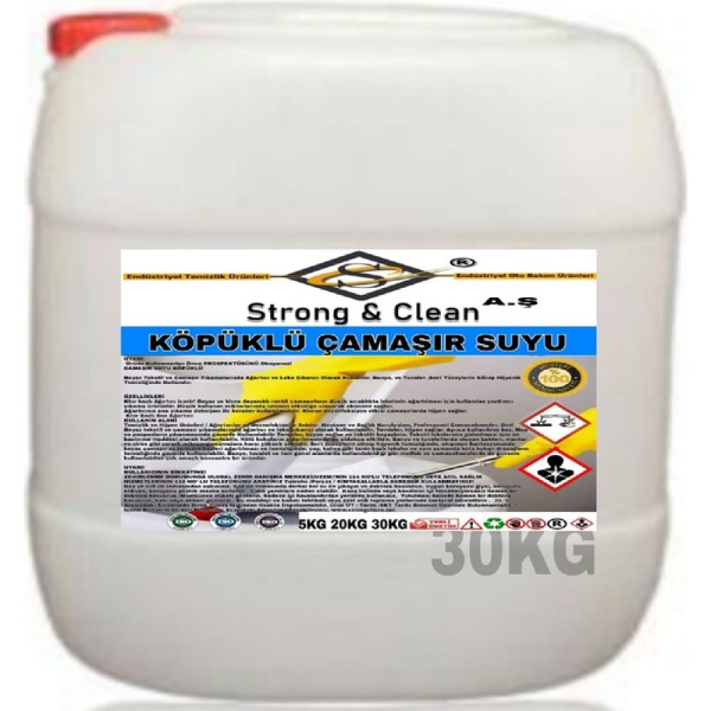 Çamaşır Suyu Köpüklü 30 kg - 30 lt Çamaşır Yıkama Fiyatı