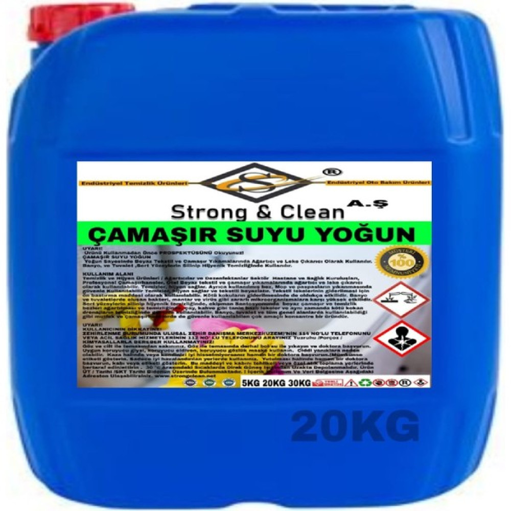 Çamaşır Suyu Ultra Yoğun 20 kg - 20 lt Çamaşır Yıkama Fiyatı