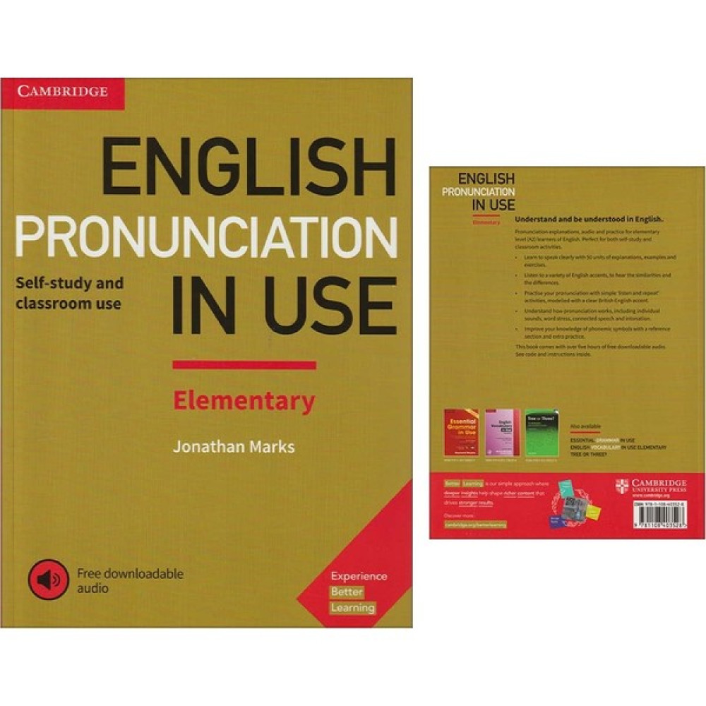 Cambridge University Press English Pronunciation In Use Elementary With Answers And Downloadable Audio Yabancı Dil Öğretici Kitaplar ve Eğitim Setleri Fiyatı