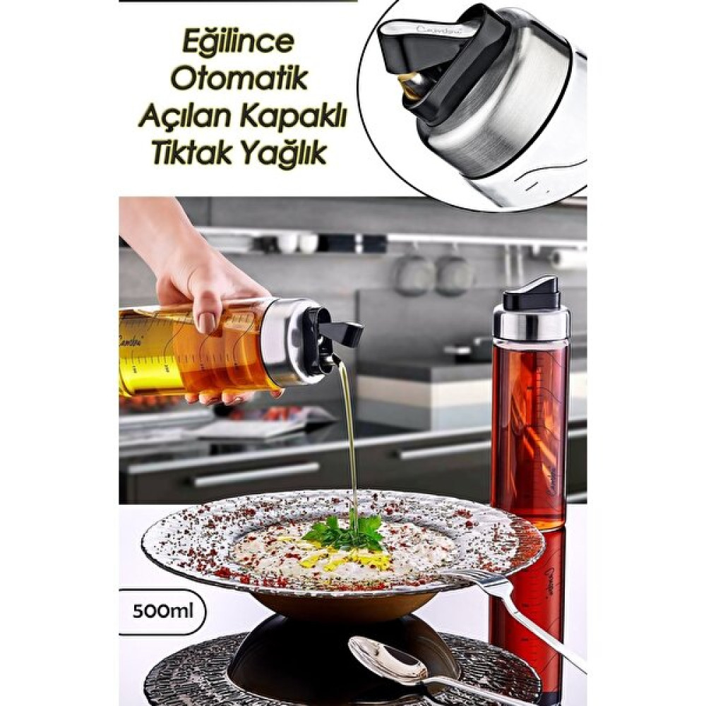 Cambu Tiktak Borasilikat 500 ml Cam Yağlık CMB145 Mutfak Gereçleri Fiyatı