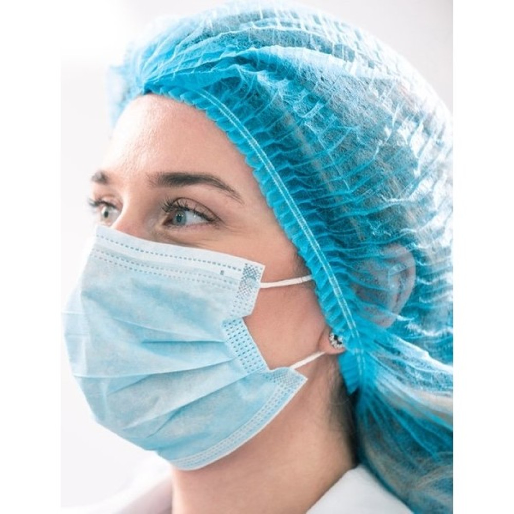 Çamder Tekstil Tek Kullanımlık Mavi Akordeon Bone (50 cm x 45 cm ) 1000 Adet Medikal Ürünler Fiyatı