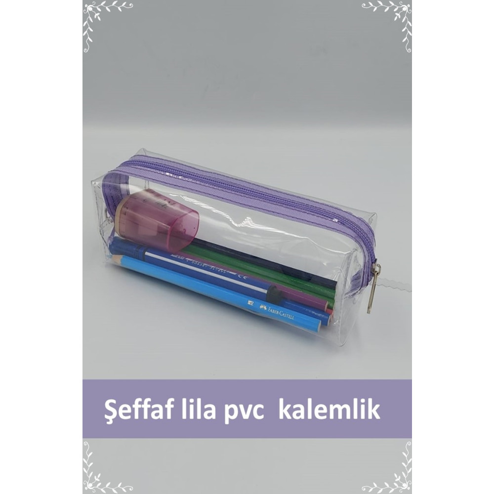 çamdertekstil Şeffaf Pvc Kalem Kutusu Tek Bölmeli Şeffaf Kalemlik Kalemlik (Kalem Kutusu) Fiyatı