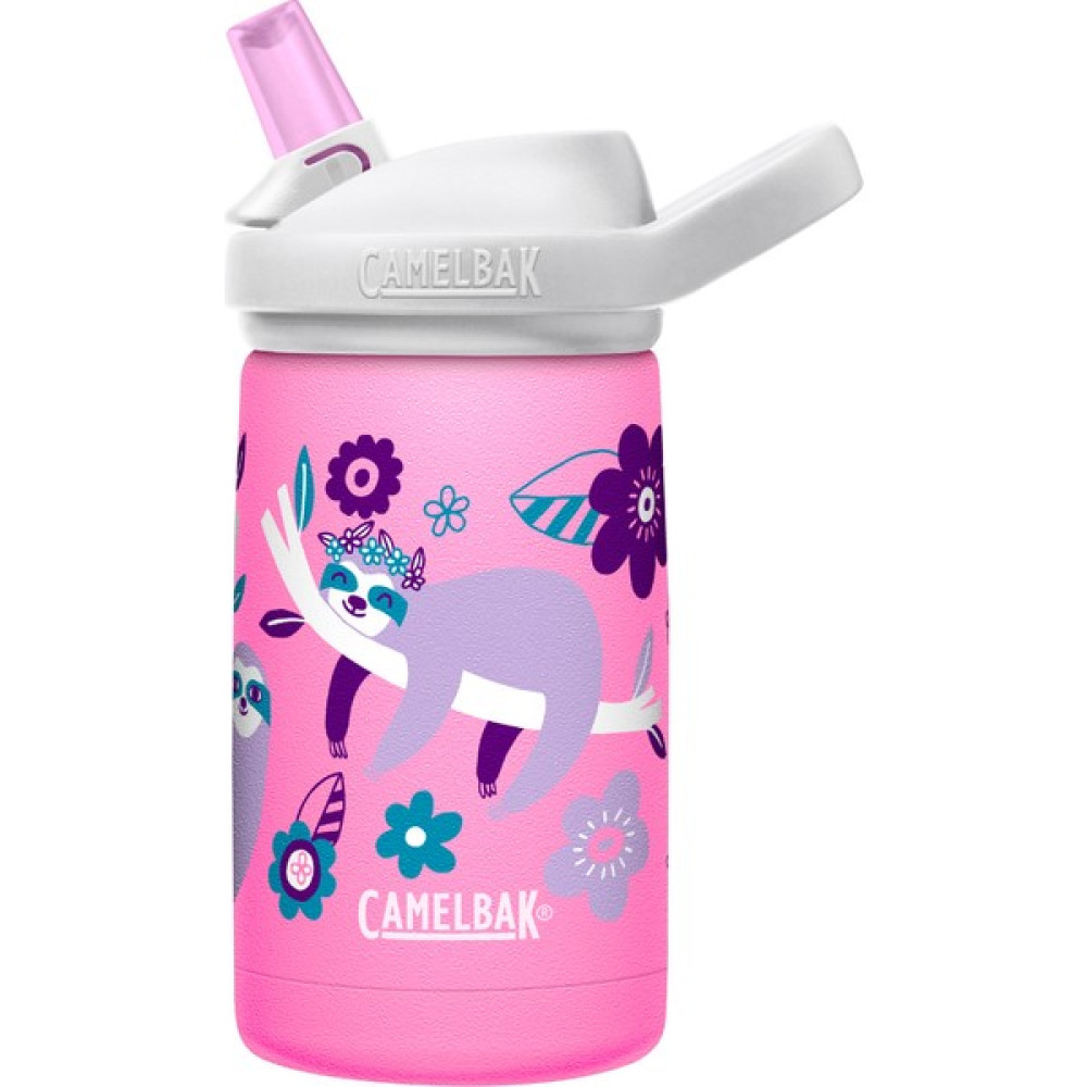 Camelbak Pipetli Çelik Termos Suluk - Eddy+ 350 ml - Flowerchild Sloth Suluk Fiyatı