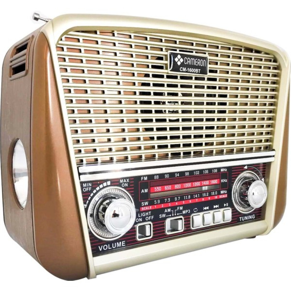 Cameron Radyo Nostalji Şarjlı Bt/usb/sd/aux/fm Fenerli Cameron CM-1600BT Bluetooth Hoparlör Fiyatı