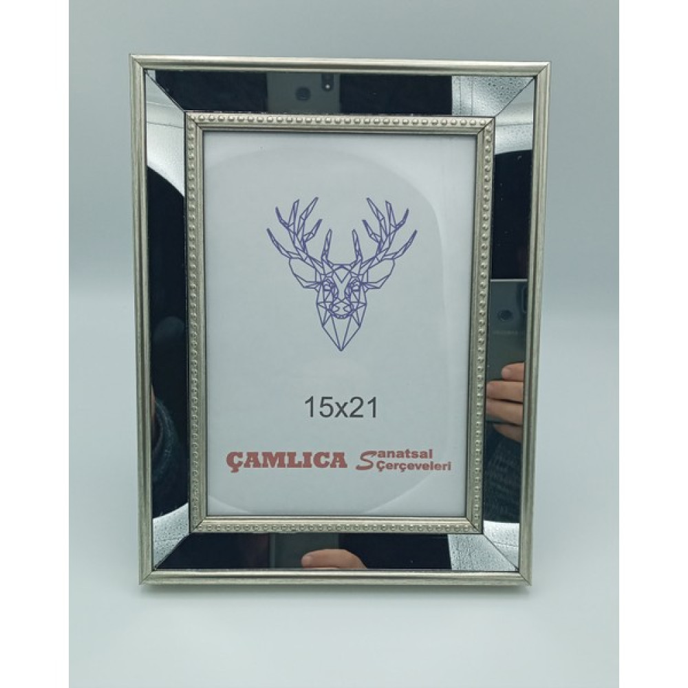 Çamlıca Sanatsal Çerçeveleri Nil 15 x 21 cm Aynalı Çerçeve - Gümüş Resim & Fotoğraf Çerçevesi Fiyatı