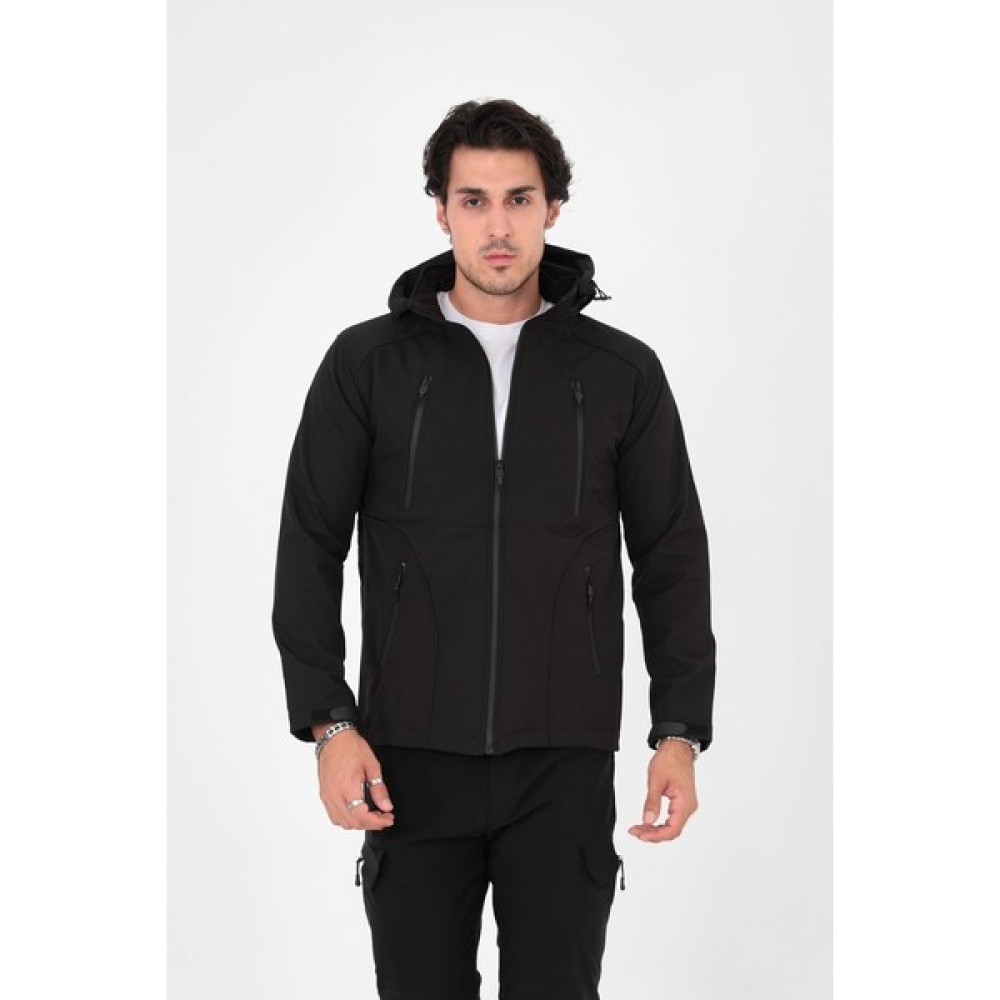 Camp Scoutland Softshell Su ve Rüzgara Dayanıklı Içi Polarlı Seyyar Kapşonlu Outdoor Çok Cepli Taktik Mont CAMP125 Mont (Outdoor) Fiyatı