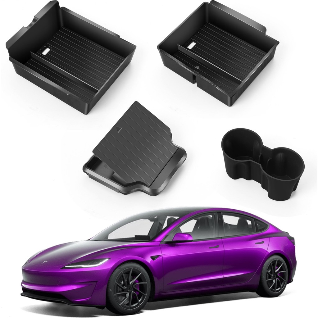 Campasist Tesla Model 3/y /juniper 2025 Tesla Ön ve Arka Orta Konsol Düzenleyici Tepsi Bardak Tutucu Kol Dayanağı Gizli Saklama Kutusu 2024-2025 Mo... Fincan / Bardak / Kahve Takımı Fiyatı
