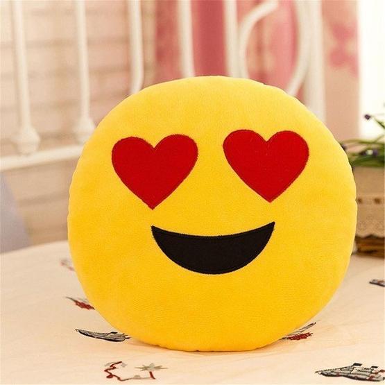 Can Ali Toys 34 cm Emoji Yastık Kalpli Emoji Yastık