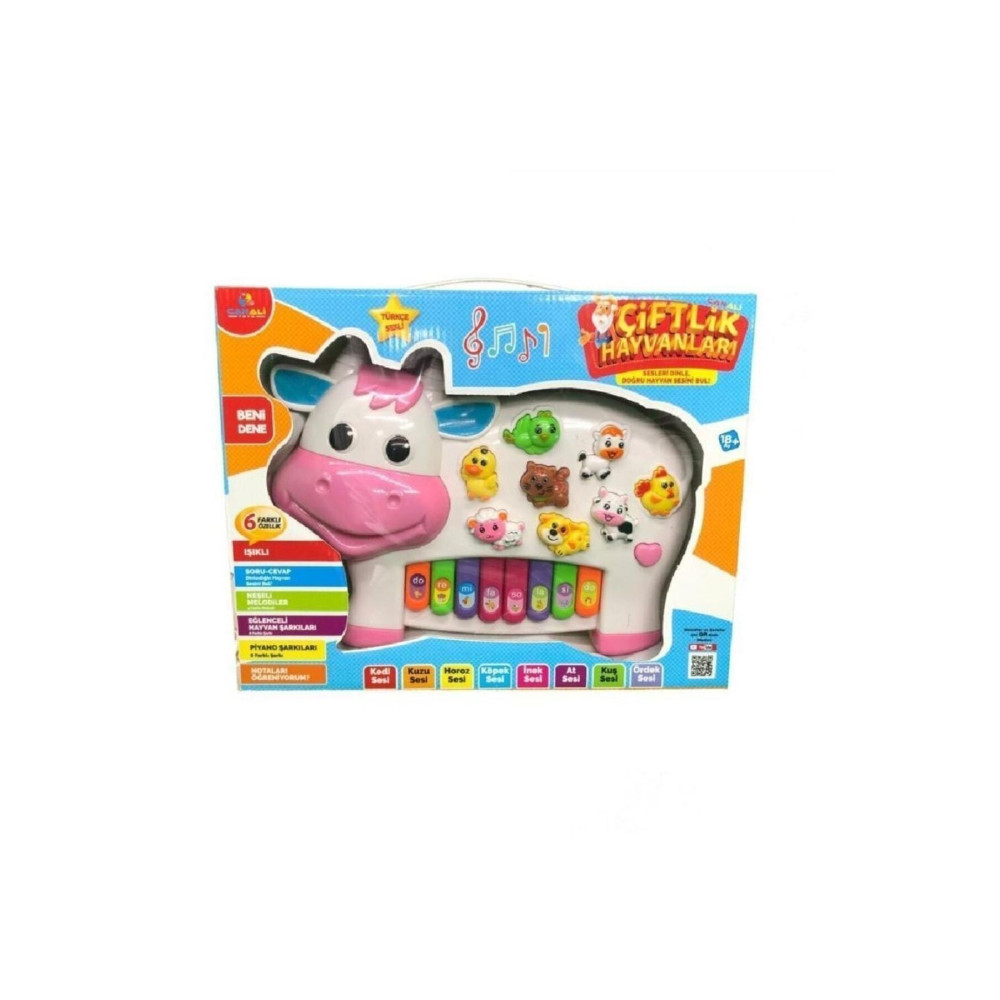 Can Ali Toys Müzikli Eğitici Piyano Cnl-2222 Sarı - Mavi Eğitici Oyuncak Fiyatı
