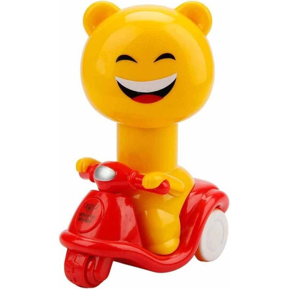 Can Ali Toys Neşeli Emojiler Kırılmaz Bas-Git Motor - Gülücük - Kırmızı Oyuncak Araç Fiyatı
