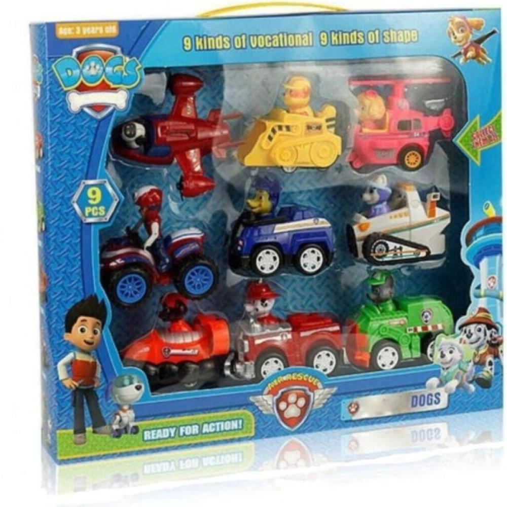 Can Ali Toys Paw Patrol 9 Parça Oyuncak Figür Set - Renkli Oyun Seti Fiyatı
