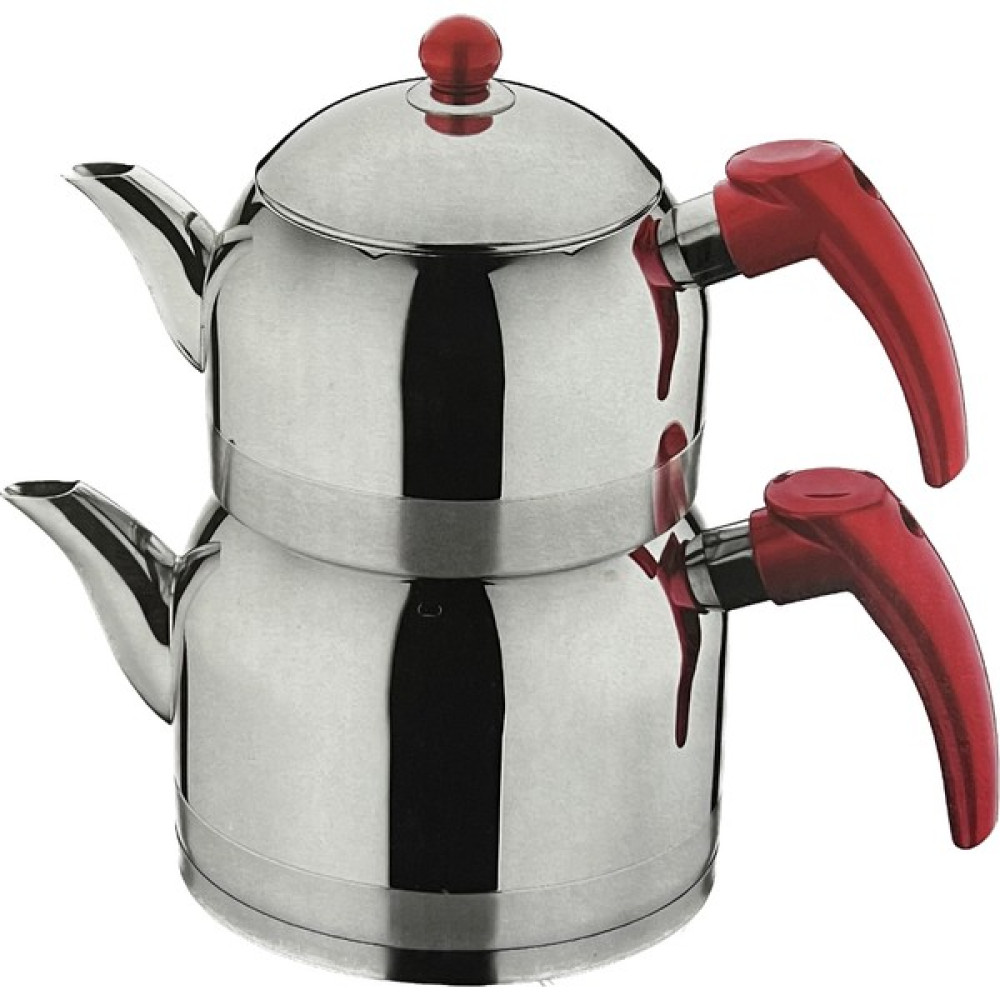 Can Çelik Firuze Orta Boy Çaydanlık Takımı ( 4 Parça ) Çay / Çaydanlık Setleri Fiyatı