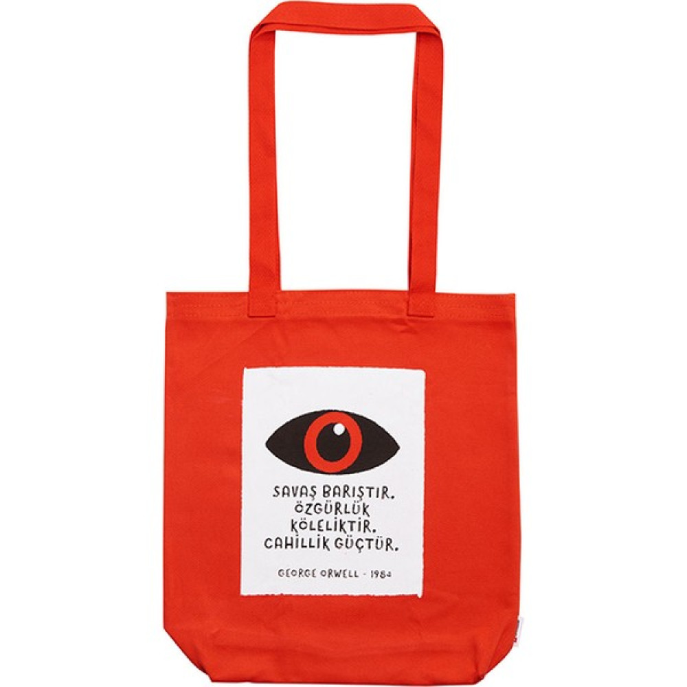 Can Dükkan George Orwell 1984 Seri 2 Bez Çanta Kırmızı Okul Çantası Fiyatı