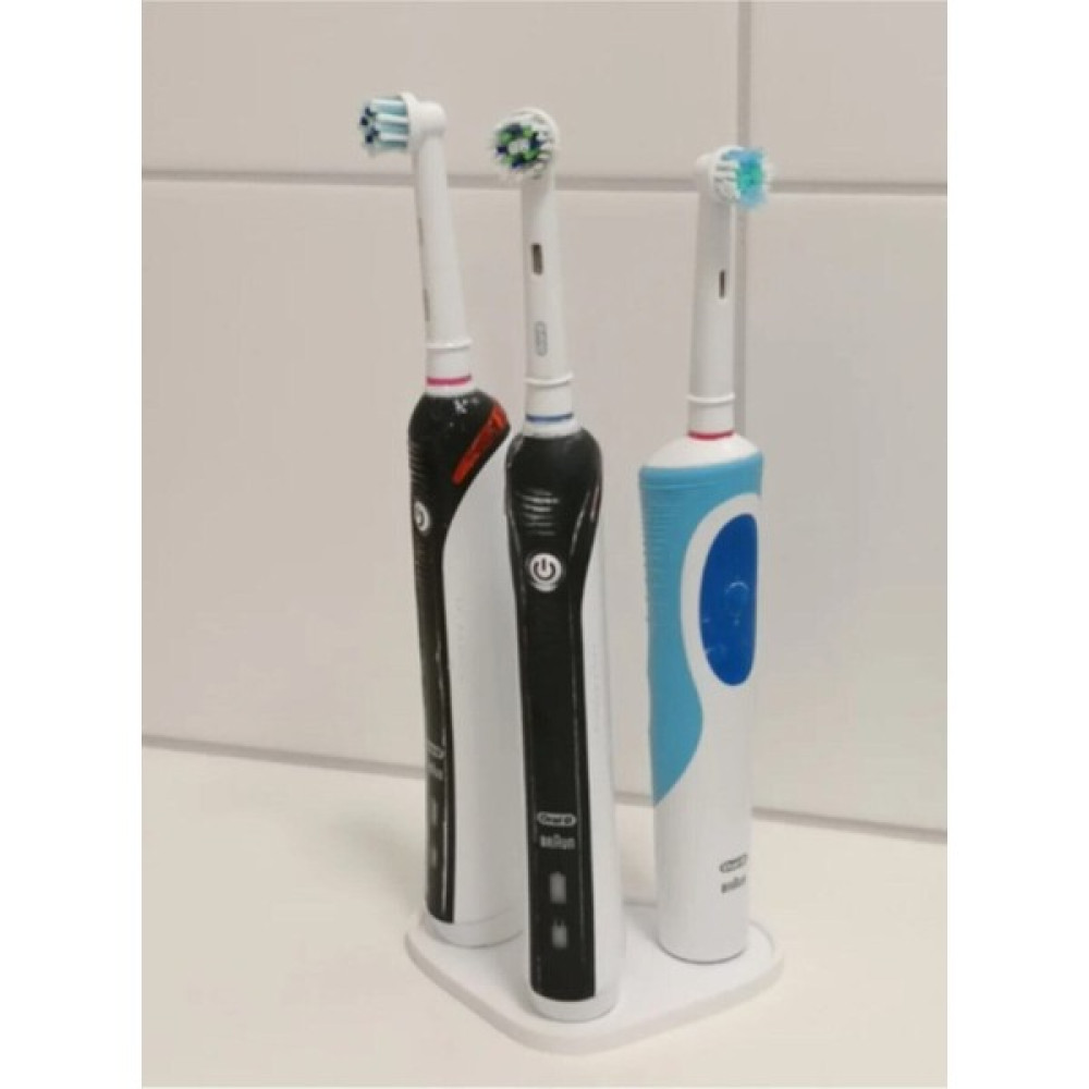 Can Market 3D Oral B 3'lü Diş Fırça Standı - Beyaz Diş Fırçalık Fiyatı