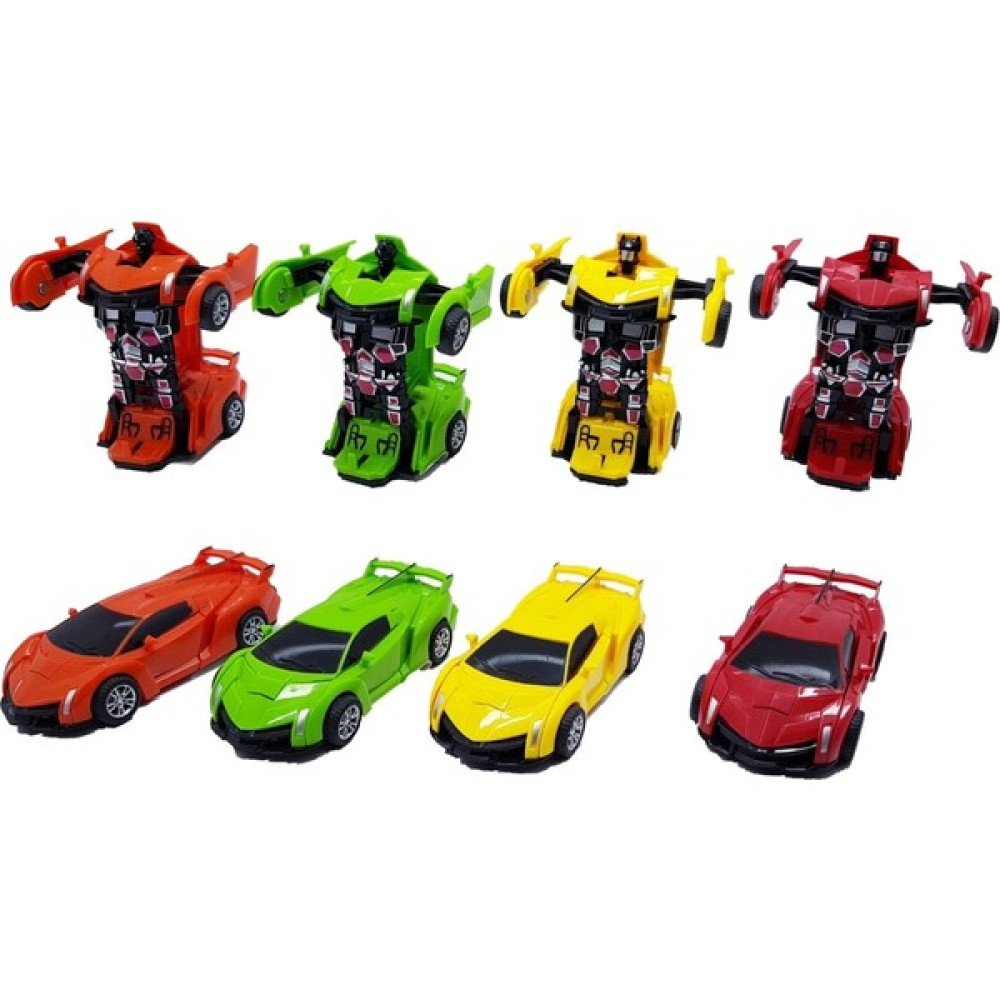 Can Otomatik Robota Dönüşen Araba 4 Lü Set Oyuncak Araç Fiyatı