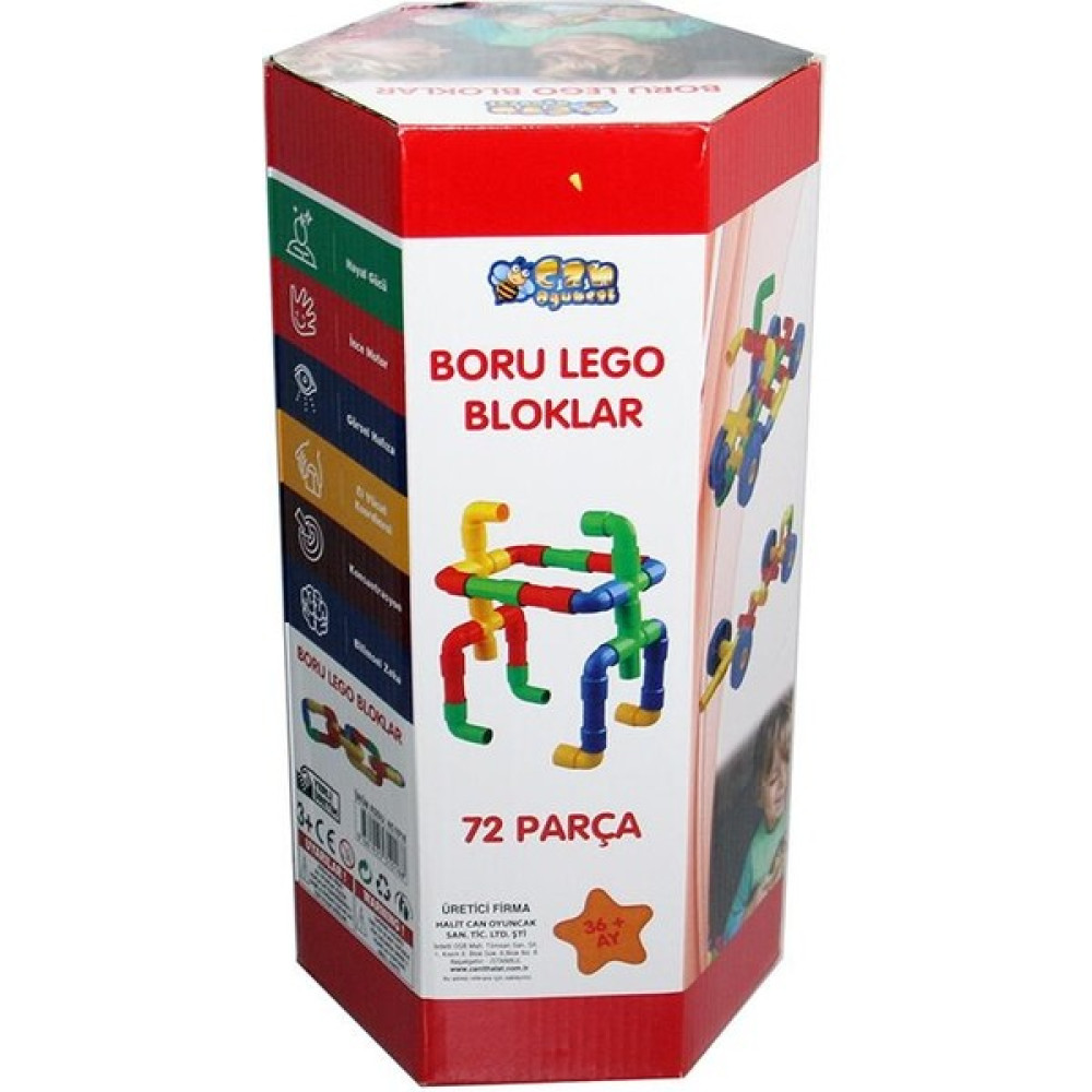 Can Oyuncak 72 Parça Boru LEGO Legolar ( Yapım Oyuncakları ) Fiyatı