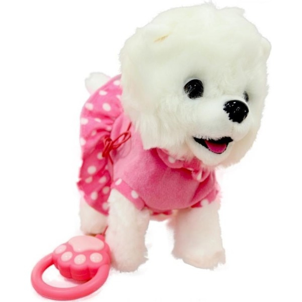 Can Oyuncak Kutulu Kumandalı Pilli Tasmalı Şarkı Söyleyen Sesli Müzikli Sevimli Köpek WF1811 - Pembe Peluş Oyuncaklar Fiyatı