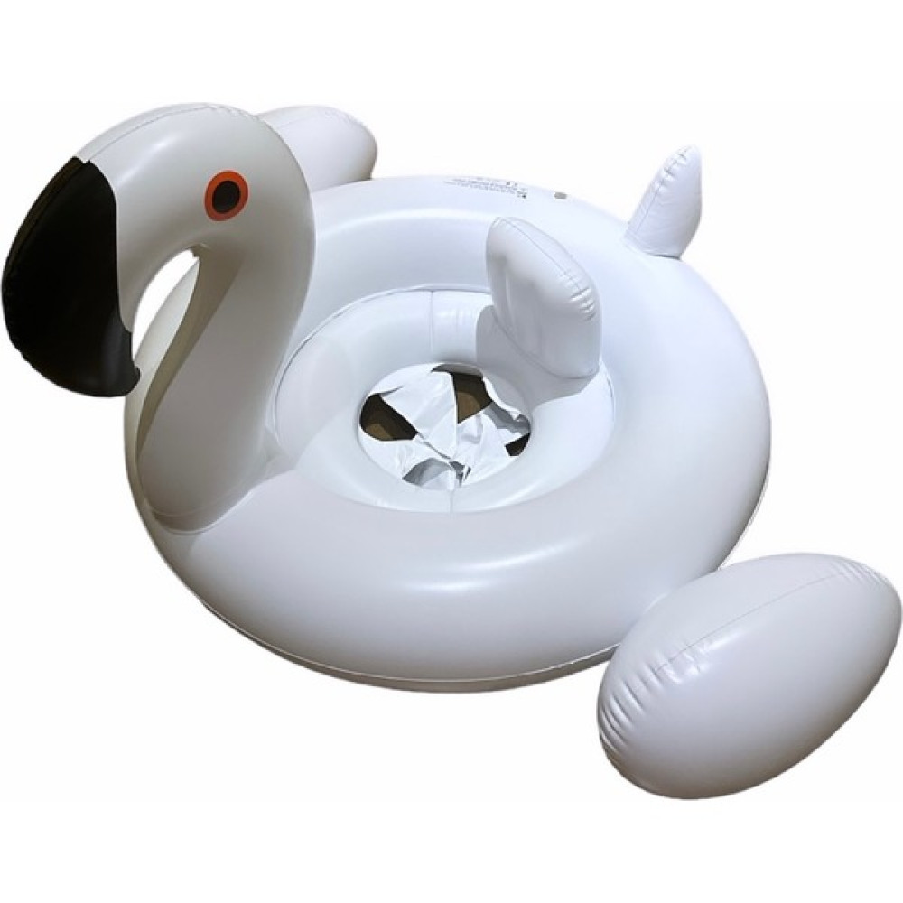 Can Toys Beyaz Flamingo Oturmalı Bebek Havuz Flatörü Emniyetli Havuz Botu Yatağı 87X66 cm Şişme Su Ürünleri Fiyatı