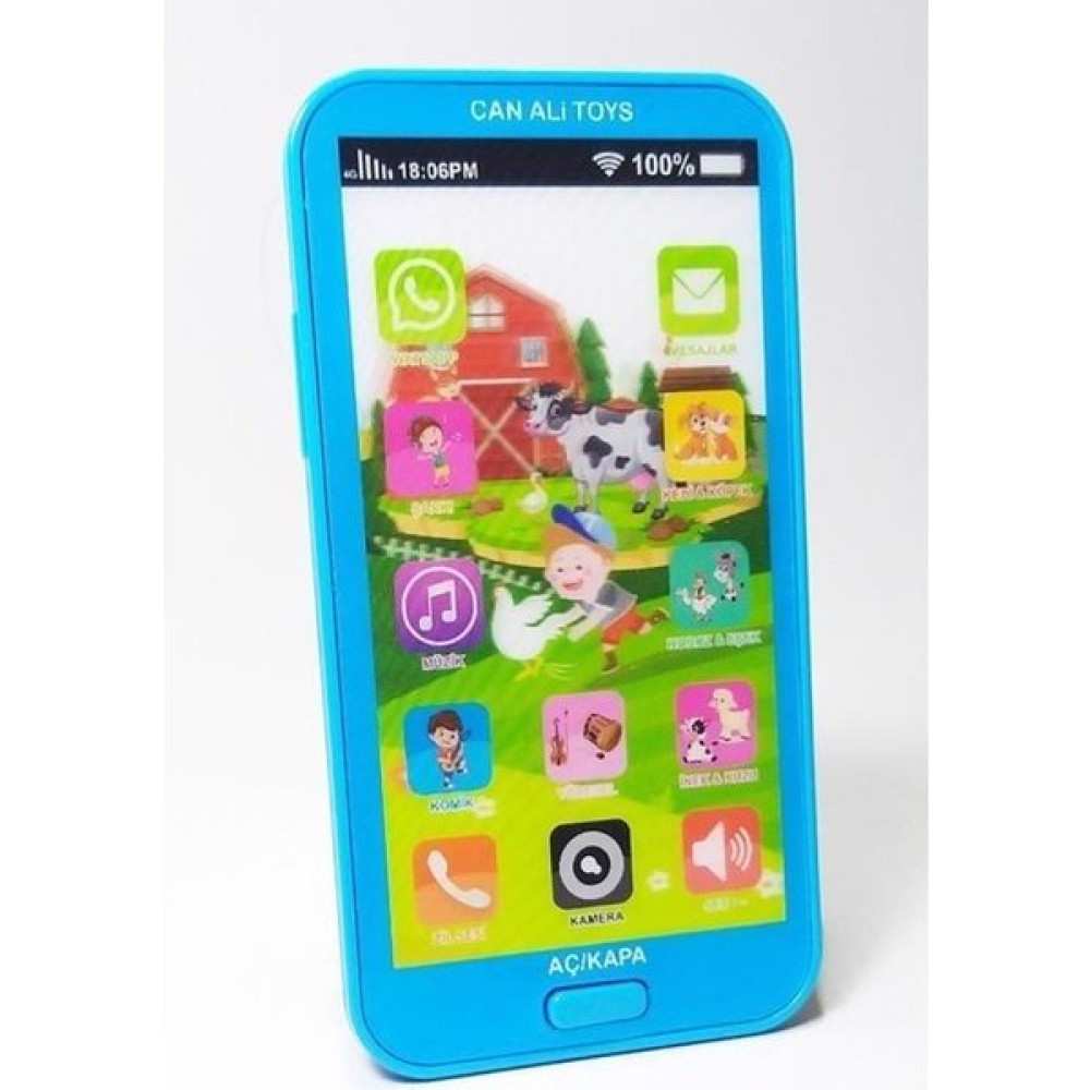 Can Toys Oyuncak Dokunmatik Cep Telefonu Türkçe Sesli 12 Fonksiyonlu Mavi Bebek Oyuncakları Fiyatı
